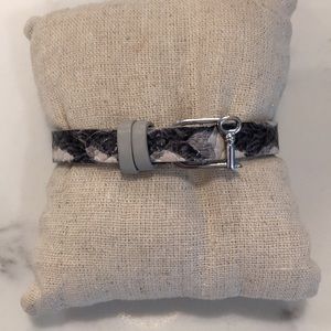 KEEP Collective Grey/Snake reversible bracelet